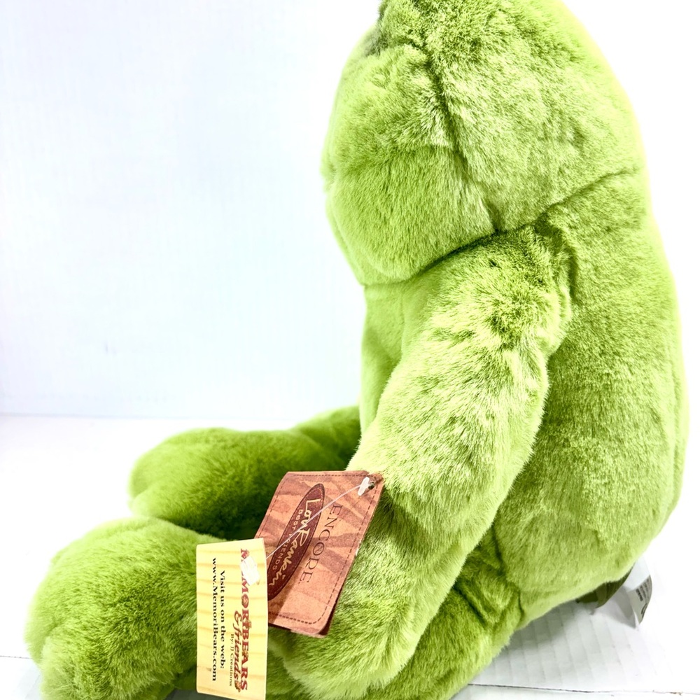 Dakin Encore Lou Rankin Friends Happy Herbert Frog 16” Green Stuffed Plush - Picture 4 of 6